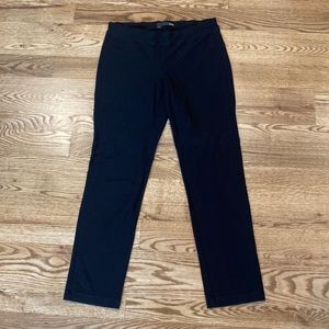 Womens Eileen Fisher Washable stretch crepe slim ankle pant black minimalist